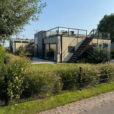 Prázdninový dům Enkhuizer Cube Elite Paradiso Mit Zaun Haus Nr 211